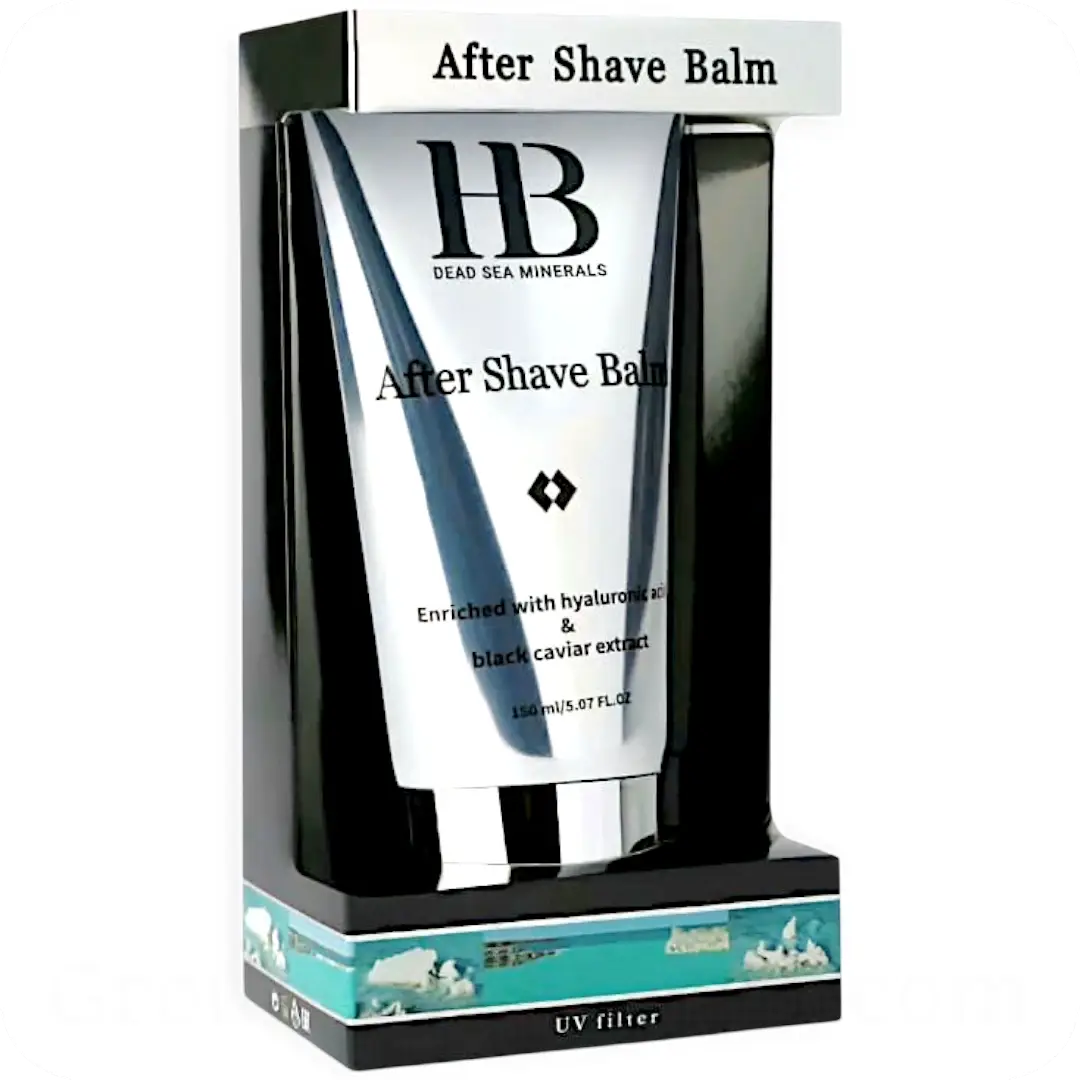After Shave Balm with Hyaluronic Acid & Black Caviar Extract by HB 150ml 7290015247511