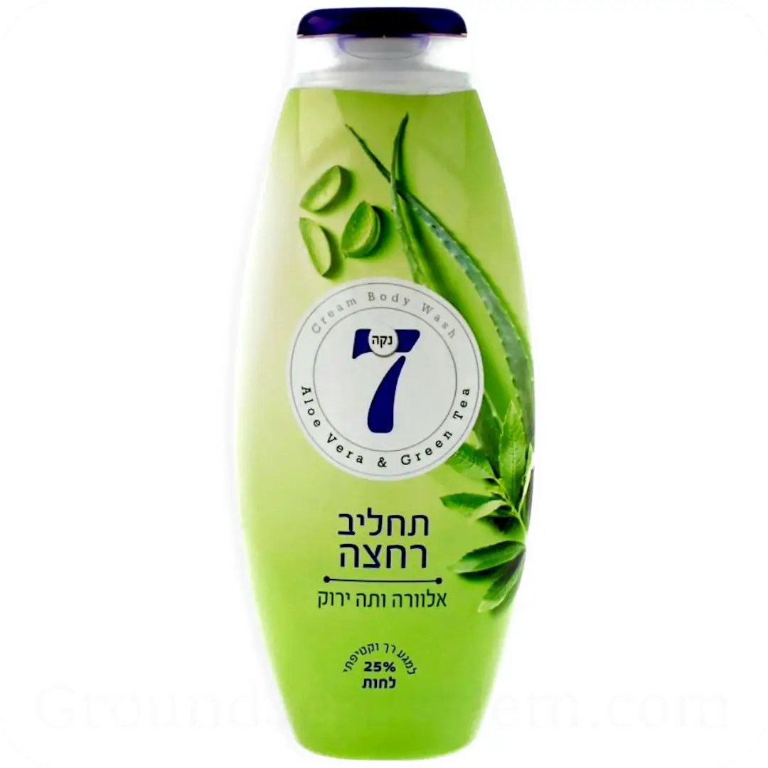 Aloe Vera & Green Tea Cream Body Wash by Neca 7 750ml 7290104960338 Made in Israel