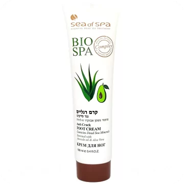 Anti-Crack Foot Cream with Dead Sea Minerals, Avocado Oil & Aloe Vera by Sea of Spa Bio Spa 100ml 7290010673544