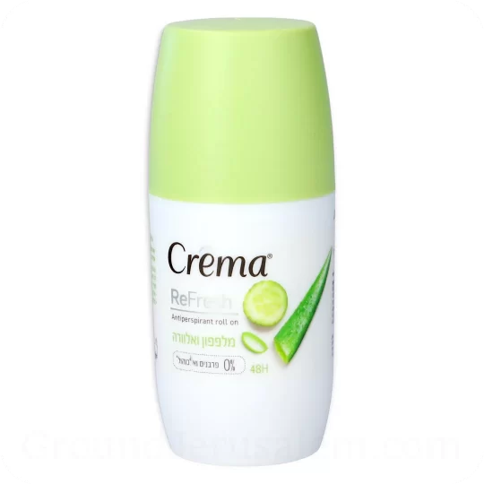 Antiperspirant Roll-On Cucumber & Aloe Vera Crema 75ml 2.53 Fl.OZ — Made in Israel