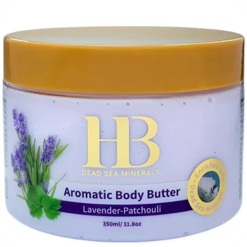 Aromatic Body Butter Lavender-Patchouli with Dead Sea Minerals by HB 350ml 7290017824802