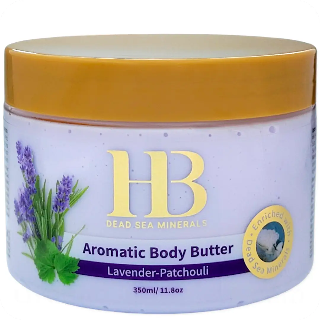 Aromatic Body Butter Lavender-Patchouli with Dead Sea Minerals by HB 350ml 7290017824802