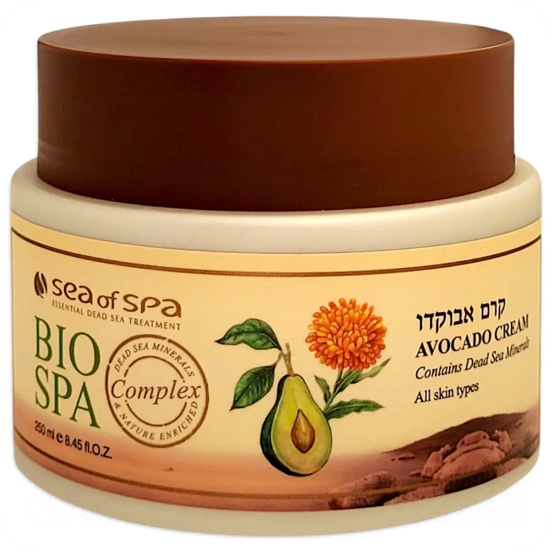 Avocado Cream with Dead Sea Minerals for Face & Body by Sea of Spa Bio Spa 250ml 7290012934841