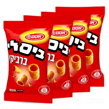 Bissli BBQ Flavor Snack Pack by Osem – 4 x 55g 220g 7290107875271 — Made in Israel