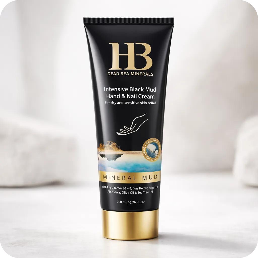 Black Mud Hand & Nail Cream by HB Health & Beauty 200 ml