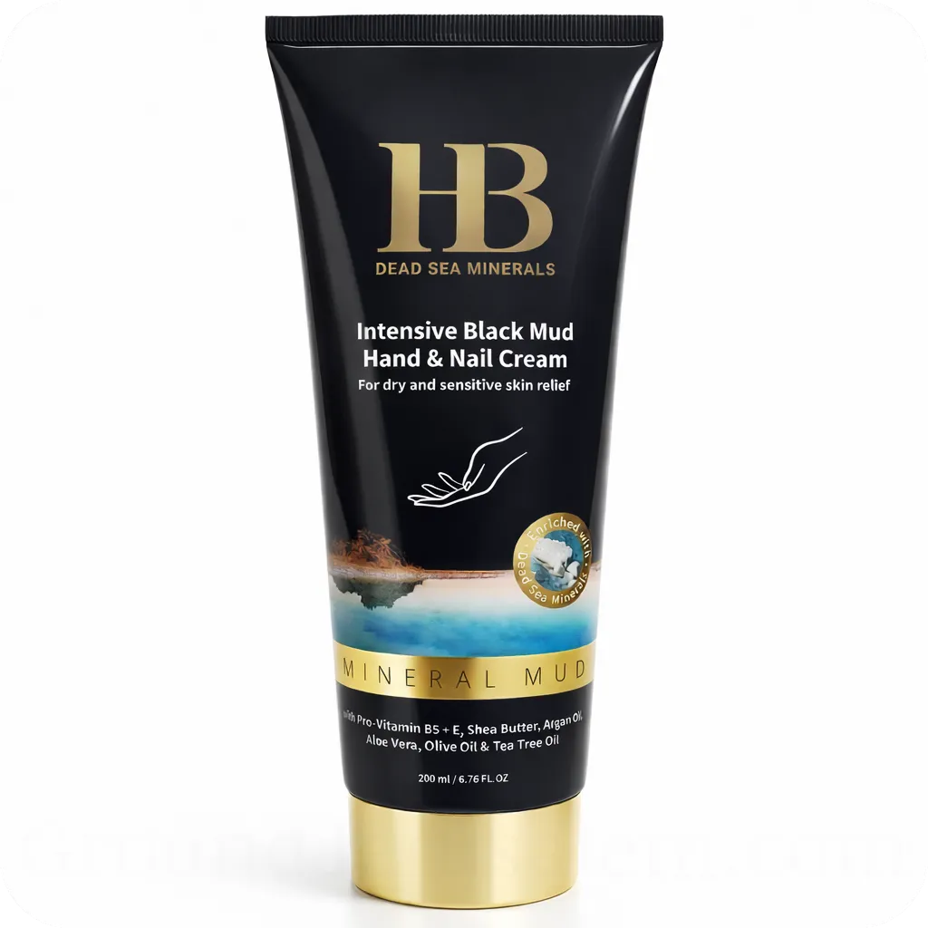 Black Mud Hand & Nail Cream by HB Health & Beauty 7290014043787