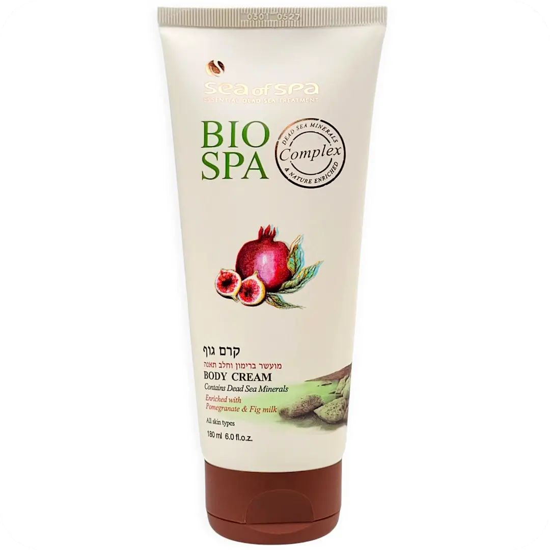 Body Cream with Dead Sea Minerals, Pomegranate & Fig Milk by Sea of Spa 180ml 7290012934162 Made in Israel