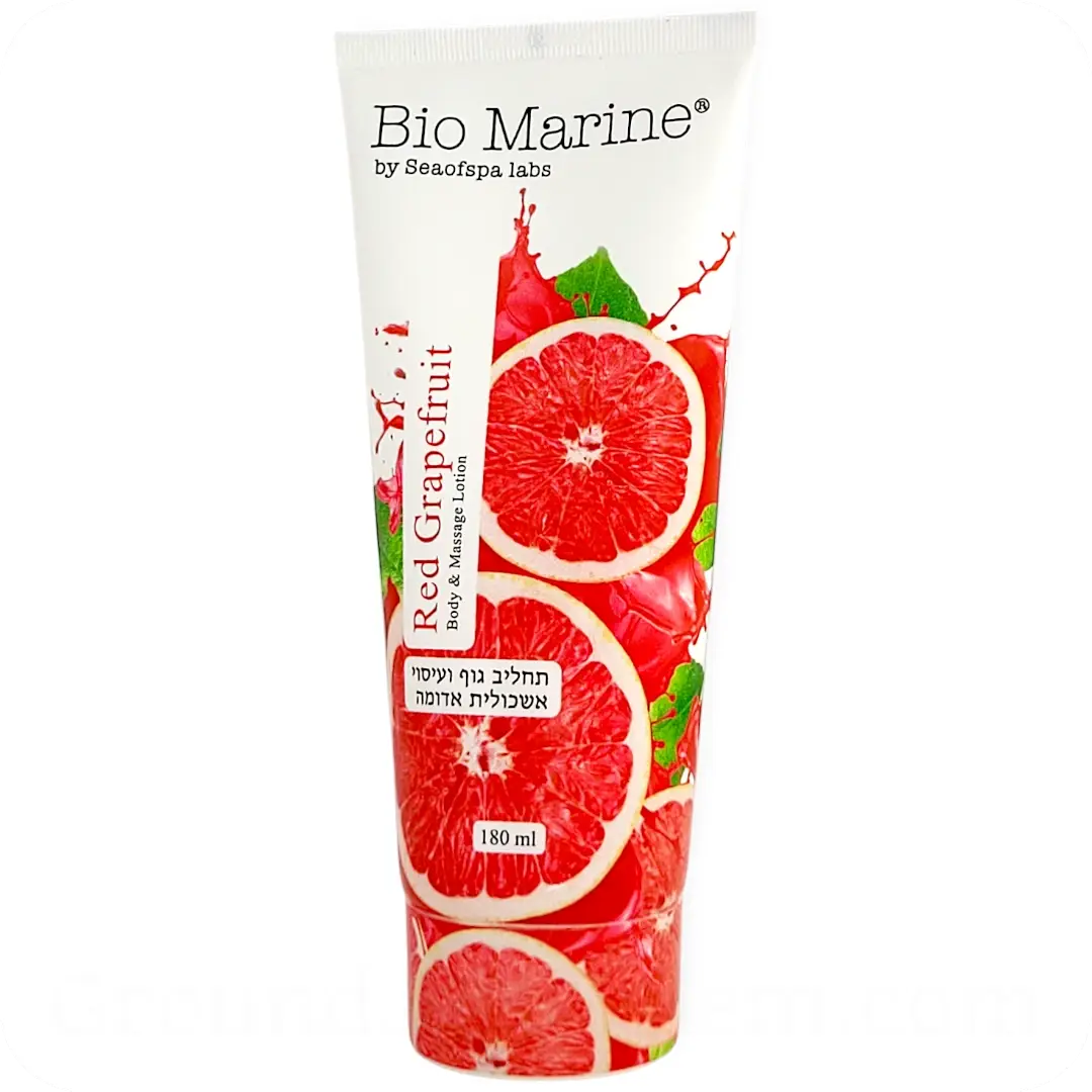 By Sea of Spa Bio Marine Body Massage Lotion Red Grapefruit with Dead Sea Minerals 180ml 7290016167030 right side