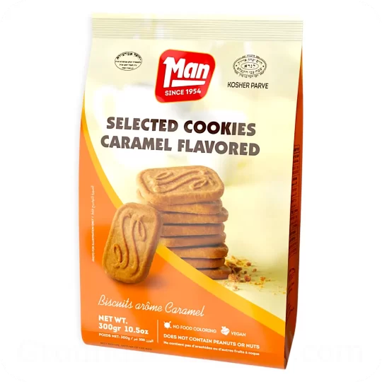 Caramel Selected Cookies 300g - 10.5 oz — Made in Israel