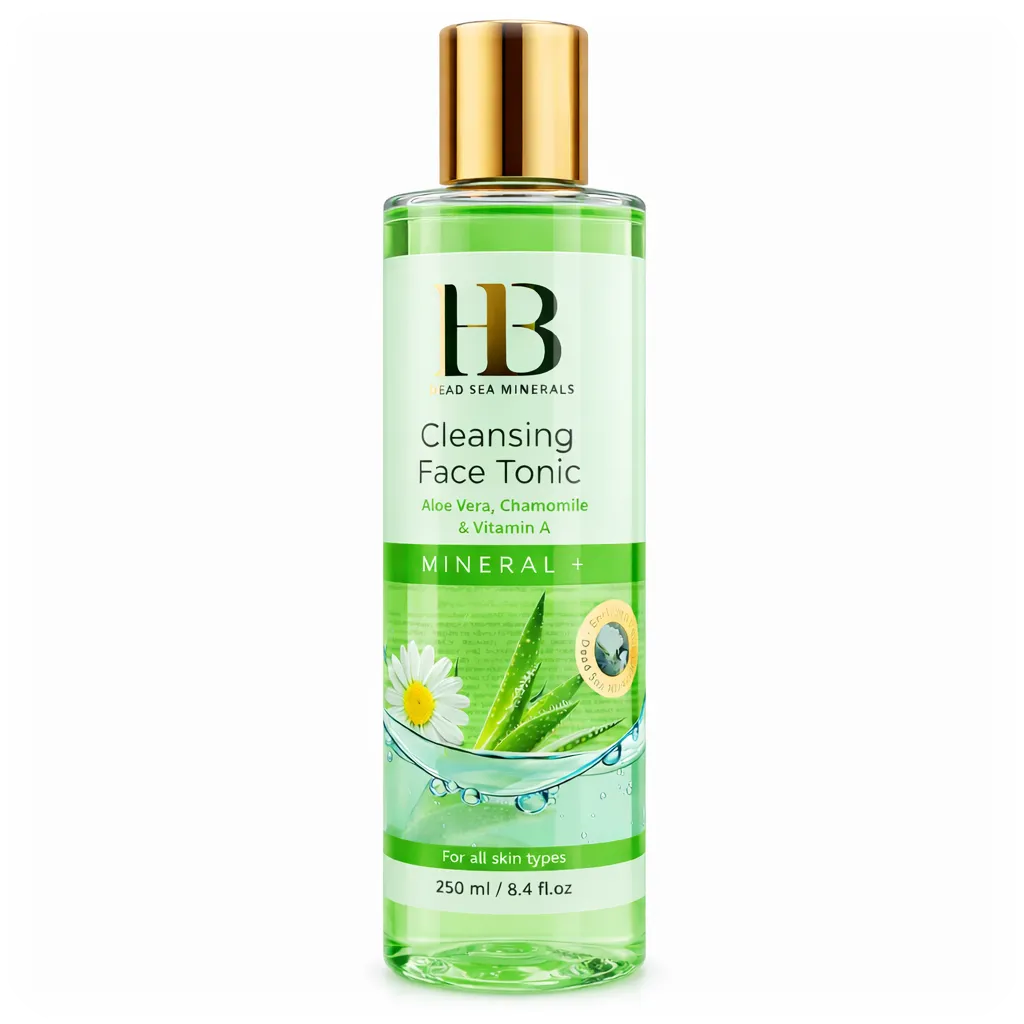 Cleansing Face Tonic with Aloe Vera, Chamomile and Vitamin A by HB 250 ml 7290011843106