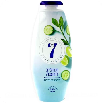 Cucumber & Lime Cream Body Wash by Neca 7 750ml 7290104961205 Made in Israel