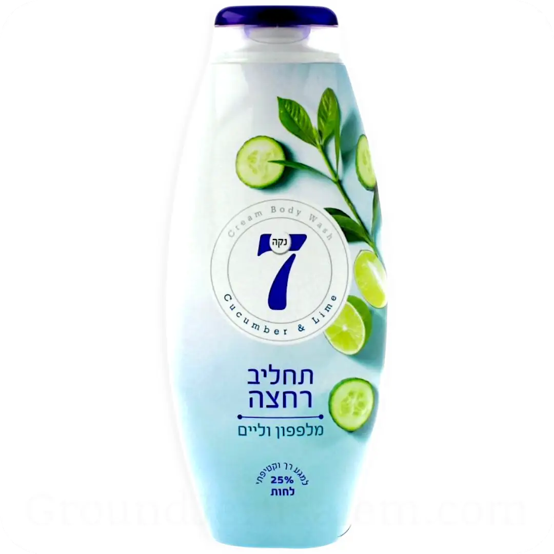 Cucumber & Lime Cream Body Wash by Neca 7 750ml 7290104961205 Made in Israel