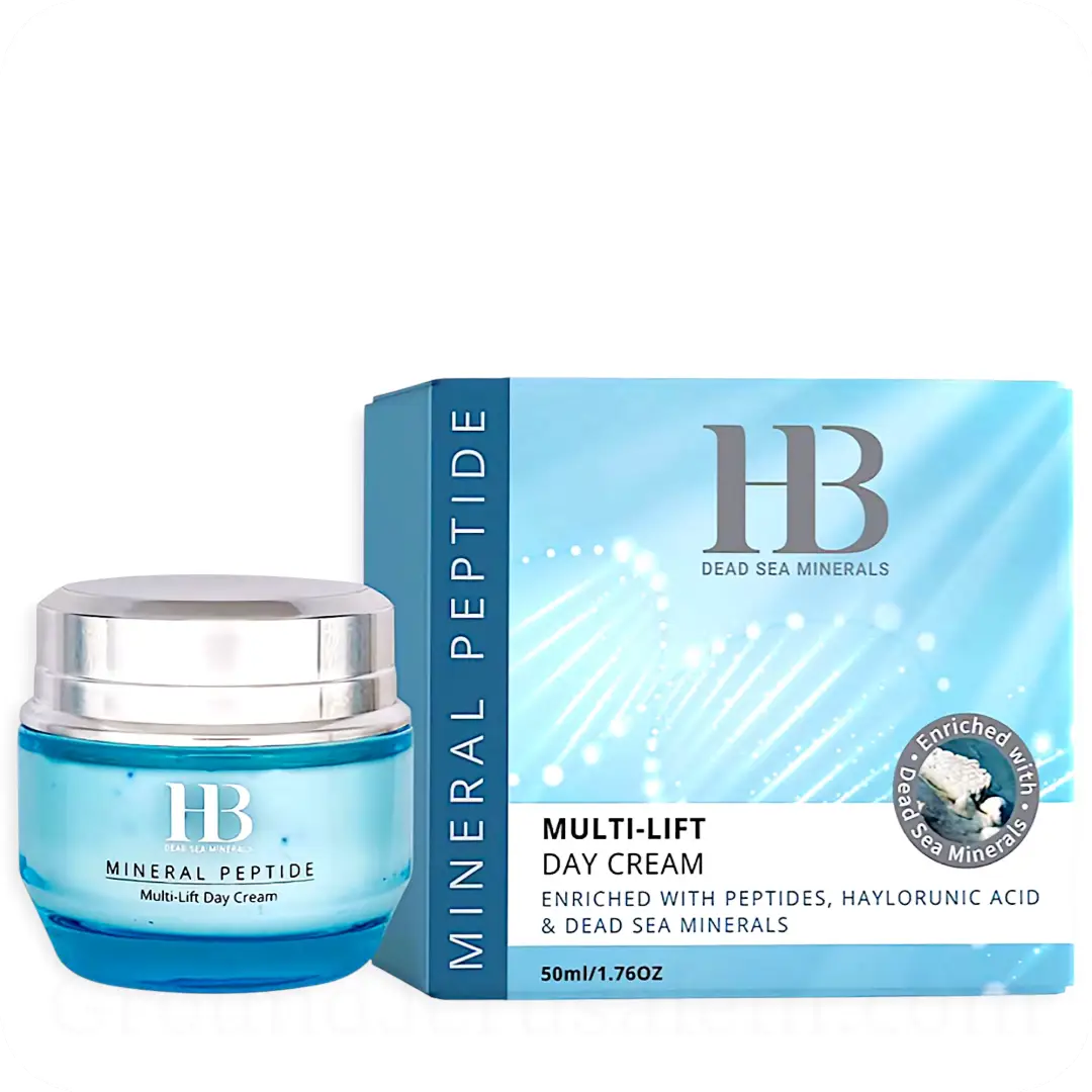 Day Cream with Peptides & Hyaluronic Acid 50ml 7290017824307 — Made in Israel