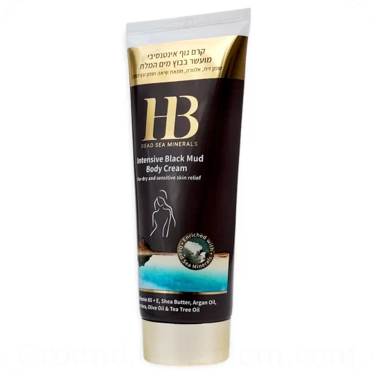 Dead Sea Body Cream Enriched with Black-Mud and Essential Minerals