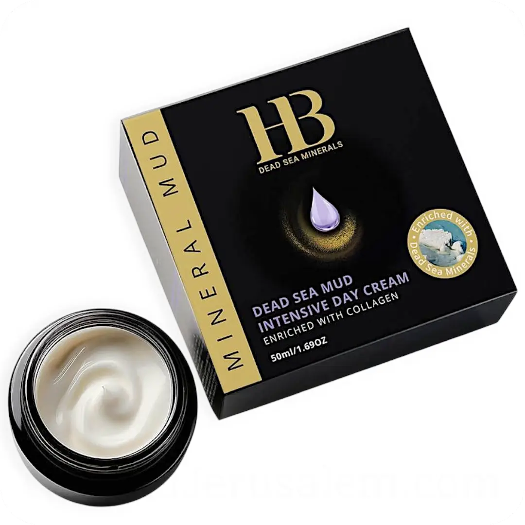 Dead Sea Mud Intensive Day Cream Enriched with Collagen by HB Dead Sea Minerals