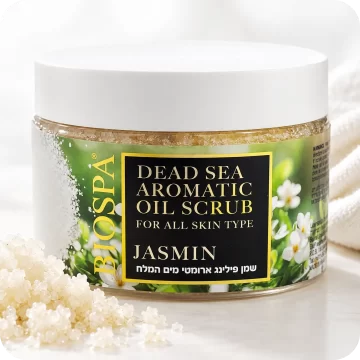 Dead Sea Salt & Oil Body Scrub with Jasmine Fragrance by Sea of Spa BIO SPA 350ml 7290020103697