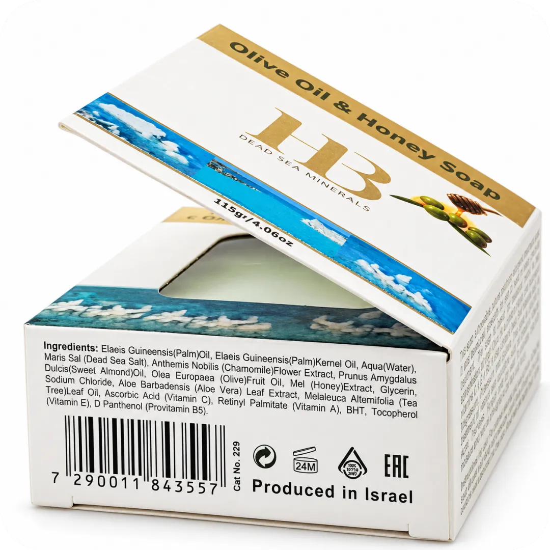 Dead Sea Soap with Olive Oil & Honey 7290011843557 - ingredients