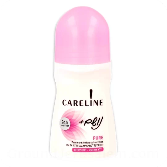 Deodorant Antiperspirant Roll-On Pure Careline 75ml 2.53 Fl.OZ — Made in Israel