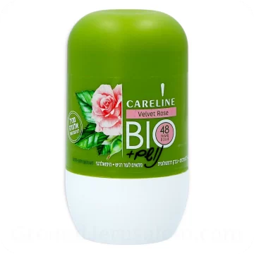 Deodorant Antiperspirant Roll-On Velvet Rose Careline 75ml 2.53 Fl.OZ — Made in Israel