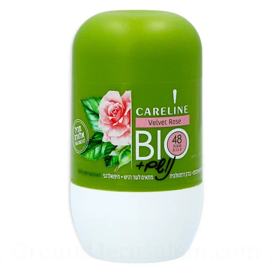 Deodorant Antiperspirant Roll-On Velvet Rose Careline 75ml 2.53 Fl.OZ — Made in Israel