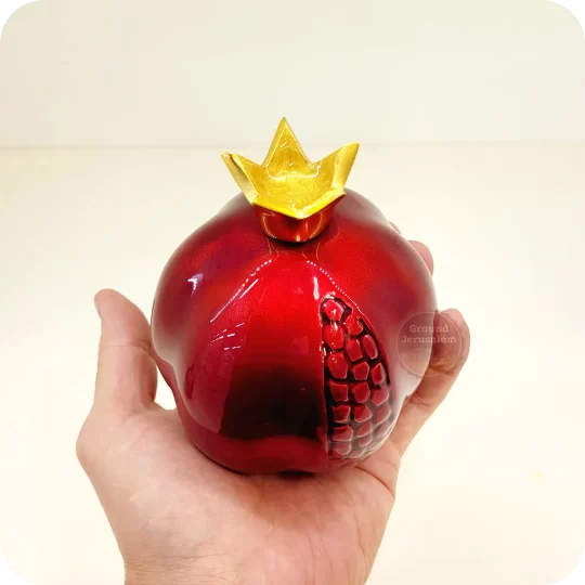 Enameled pomegranate gift from israel