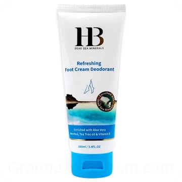 Foot Cream Deodorant with Dead Sea Minerals for Skin Care