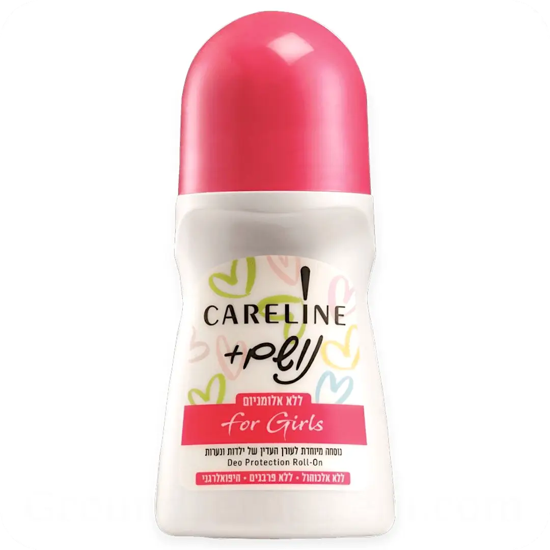Gentle Roll-On Deodorant for Girls – Special Formula for Young & Sensitive Skin by Careline 75ml 7290104962134