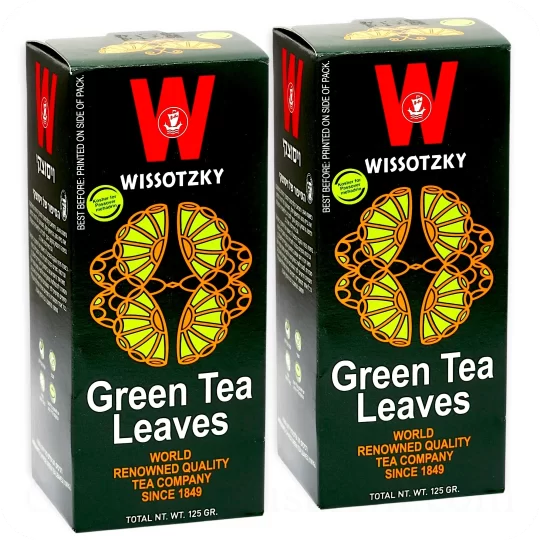 Green Tea Leaves 2 Packs (2 x 125g) Total 250g - 8.82 oz — Made in Israel