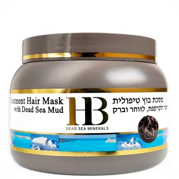 Hair Mask with Dead Sea Mud 250ml 8.4 Fl.OZ — Made in Israel