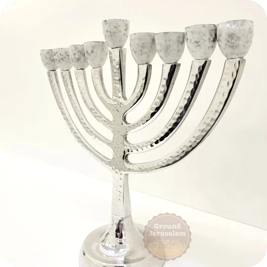 Hammered menorah