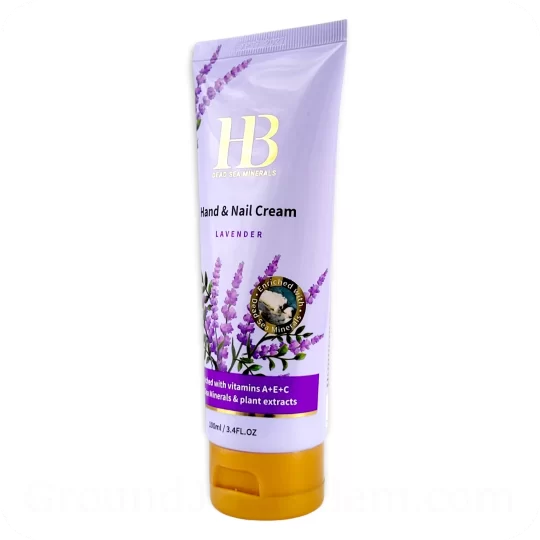 Hand & Nail Cream Lavender with Dead Sea Minerals 100ml side view