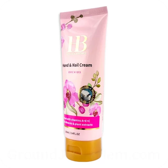 Hand & Nail Cream Orchids with Dead Sea Minerals 100ml side view