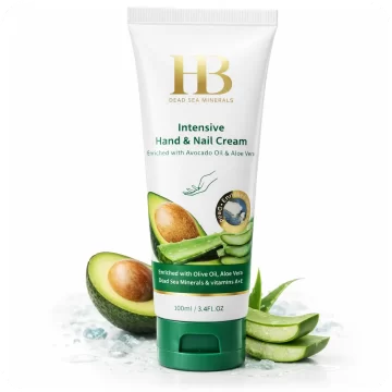 Hand and Nail Cream with Avocado Oil and Aloe Vera by HB 7290015247207
