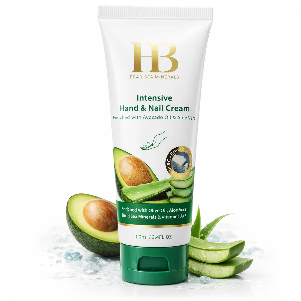Hand and Nail Cream with Avocado Oil and Aloe Vera by HB 7290015247207
