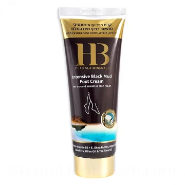 Intensive Dead Sea Mud Foot Cream (White Cream) 100ml 3.4 Fl.OZ — Made in Israel