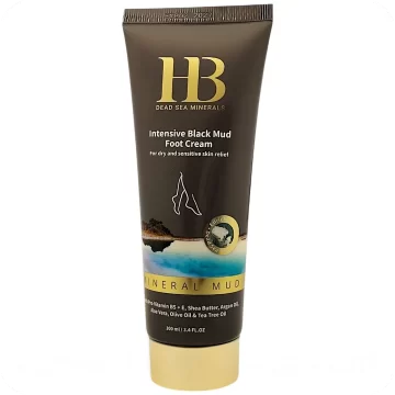 Intensive Dead Sea Mud Foot Cream (White Cream) by HB 100ml 7290015247313