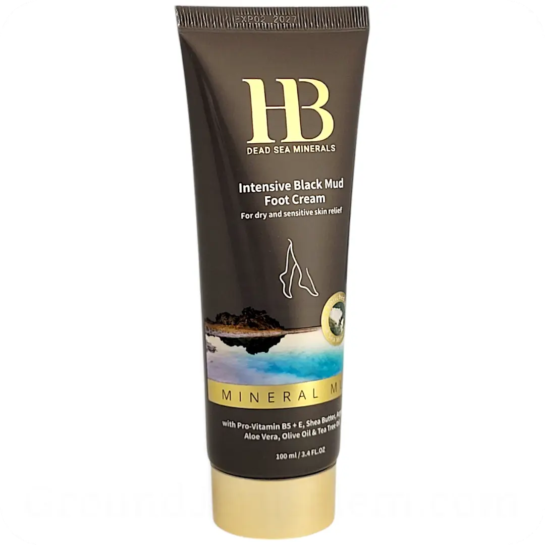 Intensive Dead Sea Mud Foot Cream by HB 100ml 7290015247313 - left