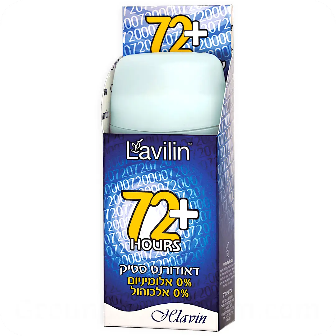 Lavilin 72h Deodorant Stick Blue by Hlavin 50ml 7290010182985 in package