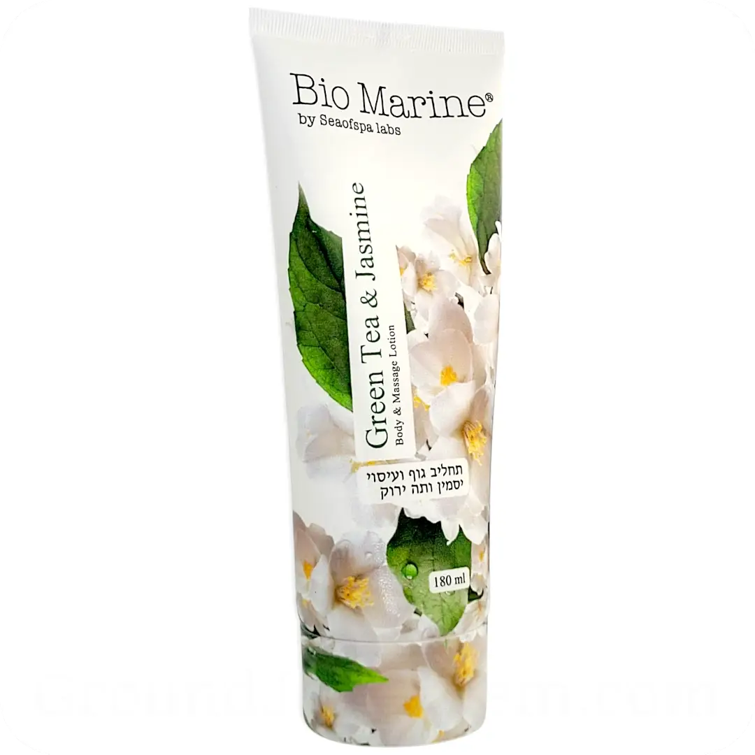 Left side Body & Massage Lotion Green Tea & Jasmine with Dead Sea Minerals by Sea of Spa Bio Marine 180ml