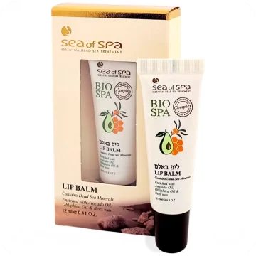 Lip Balm with Dead Sea Minerals, Avocado Oil, Obliphica Oil & Beeswax by Sea of Spa Bio Spa 12ml 7290012934230