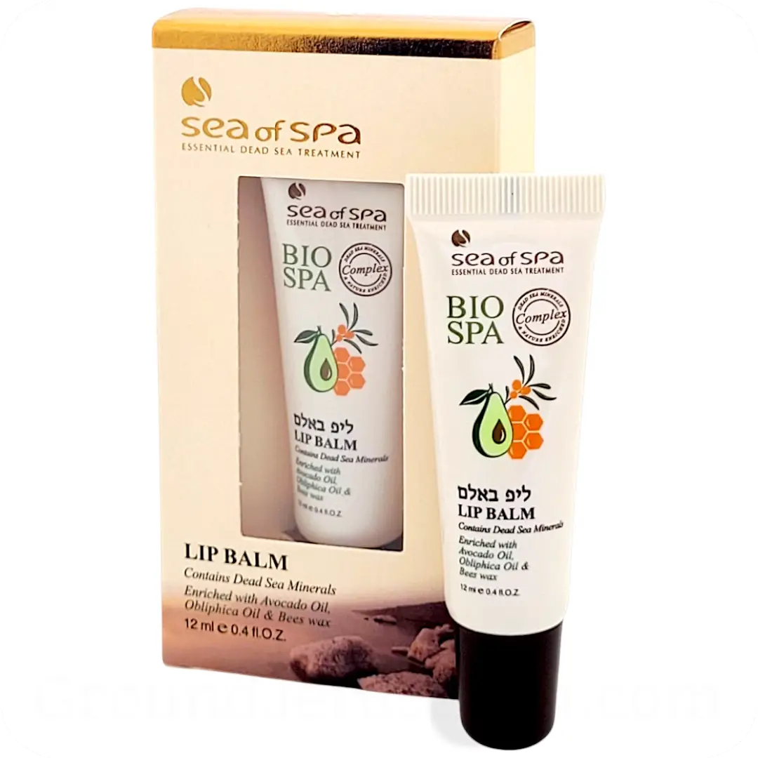 Lip Balm with Dead Sea Minerals, Avocado Oil, Obliphica Oil & Beeswax by Sea of Spa Bio Spa 12ml 7290012934230