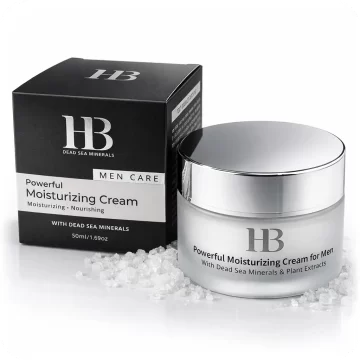 Moisturizing Cream for Men with Dead Sea Minerals by HB Health and Beauty 7290012326592