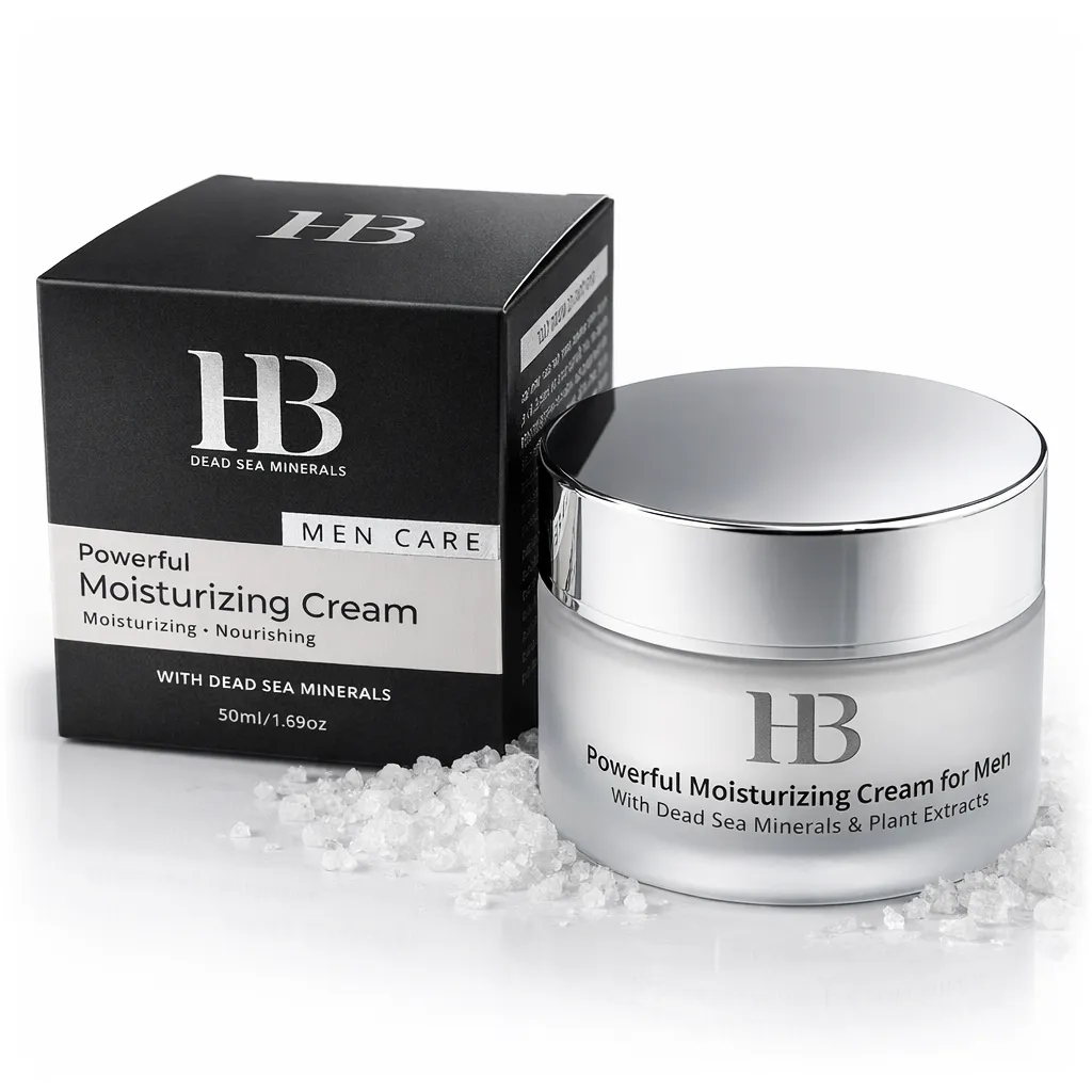 Moisturizing Cream for Men with Dead Sea Minerals by HB Health and Beauty 7290012326592