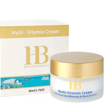 Multi-Vitamin Cream 50ml by HB Dead Sea Minerals 7290011843014
