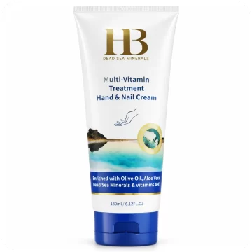 Multi-Vitamin Hand and Nail Treatment Cream by HB Health and Beauty 180ml 7290011843151