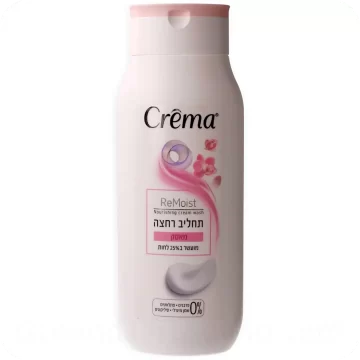 Musk Scented Nourishing Cream Wash by Crema ReMoist 500ml 7290108354706 Made in Israel