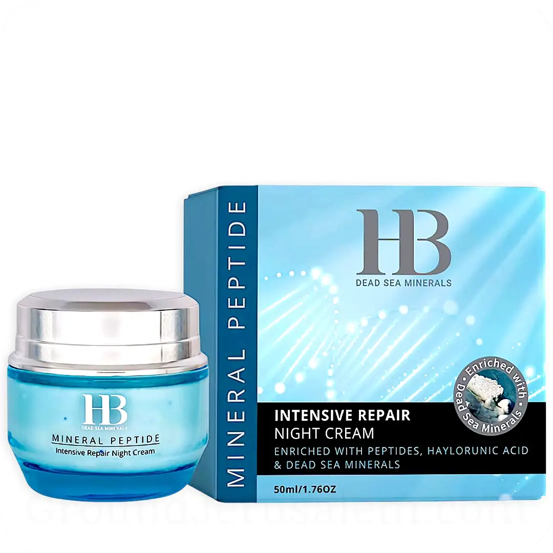 Night Cream with Peptides and Hyaluronic Acid 50ml 7290017824314 — Made in Israel