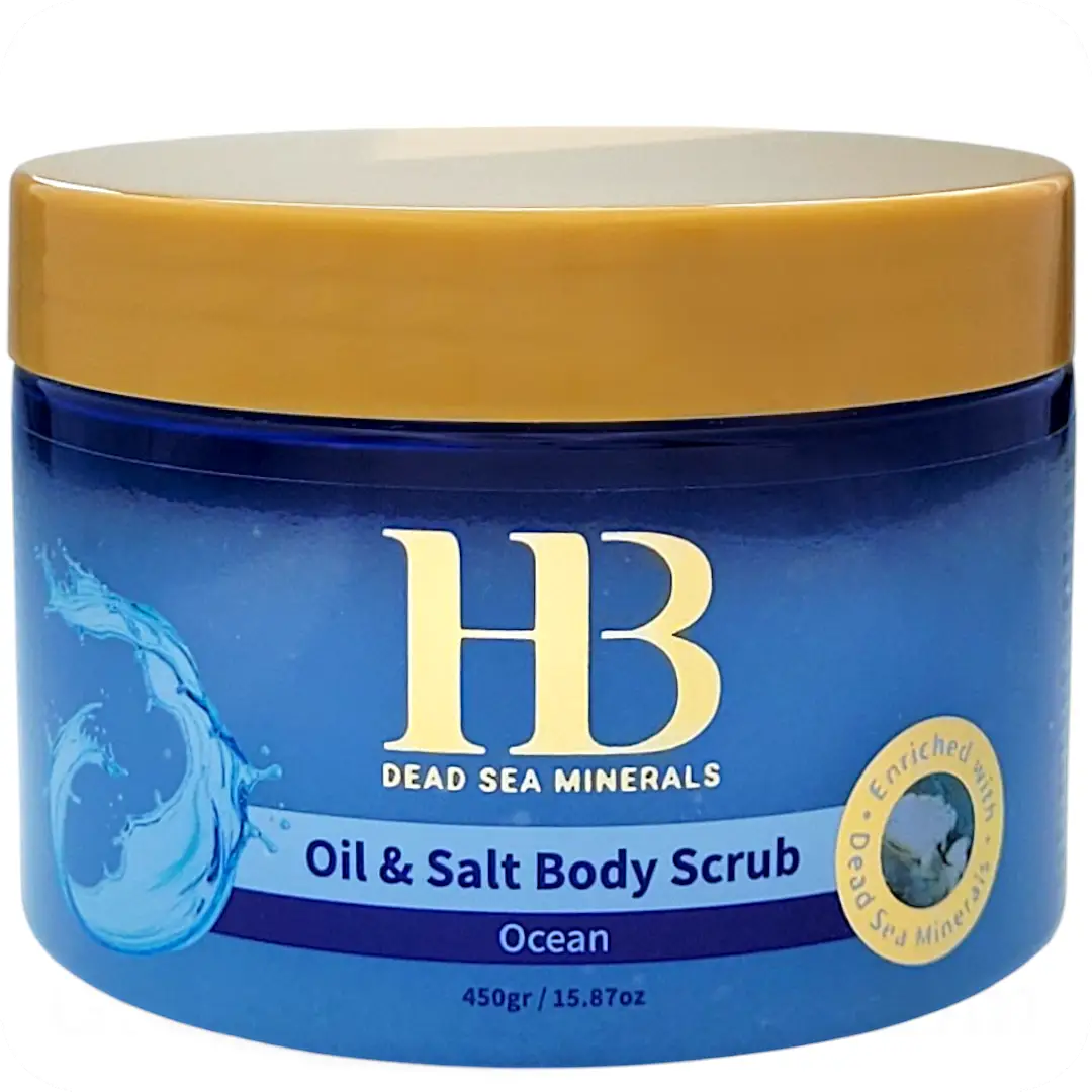 Oil & Salt Body Scrub “Ocean” with Dead Sea Minerals by HB 7290012326448