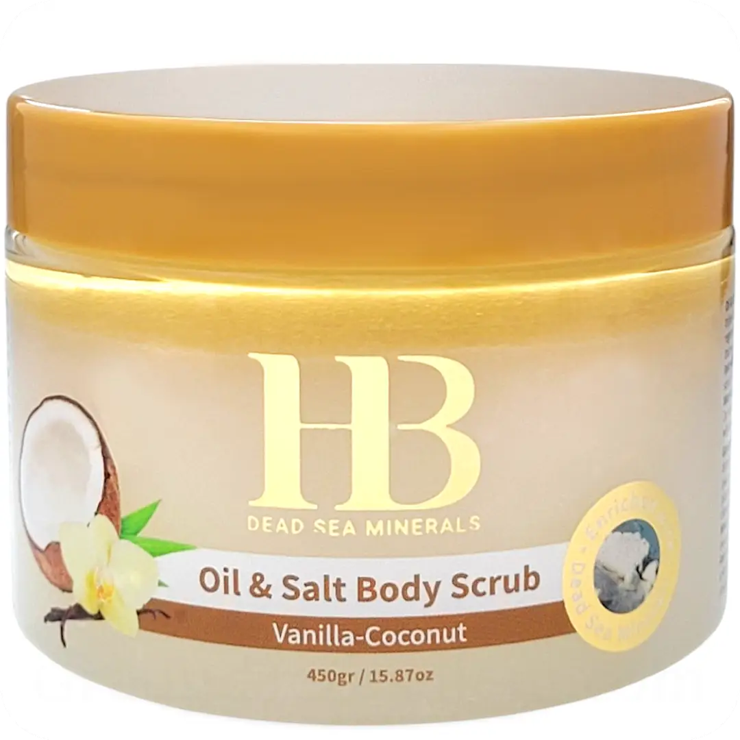 Oil & Salt Body Scrub Vanilla-Coconut 450g 7290012326219