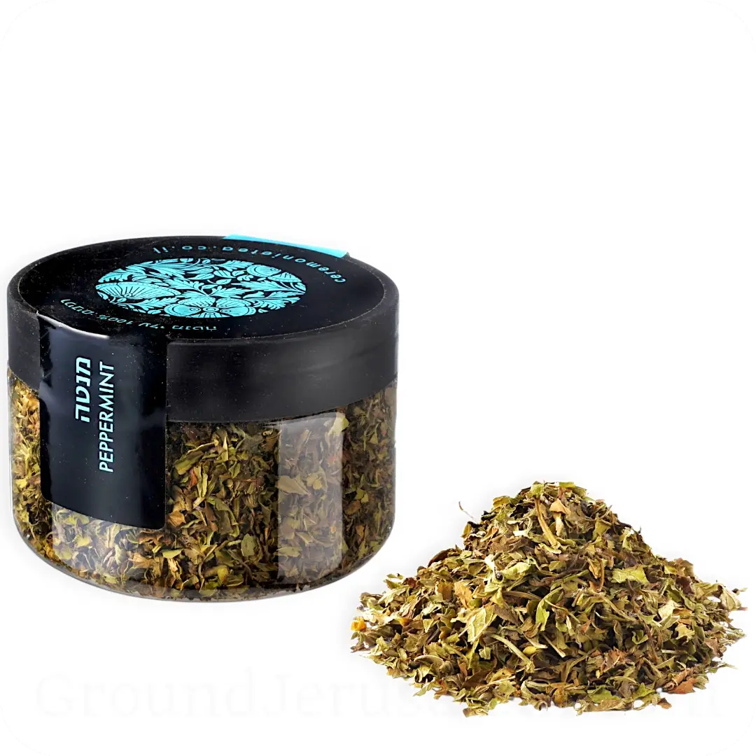 Peppermint Herbal Infusion Loose Leaf in Plastic Jar by Ceremonie 30g 7290013703422 Made in Israel